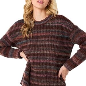 a.n.a Striped Multicolor Sweater